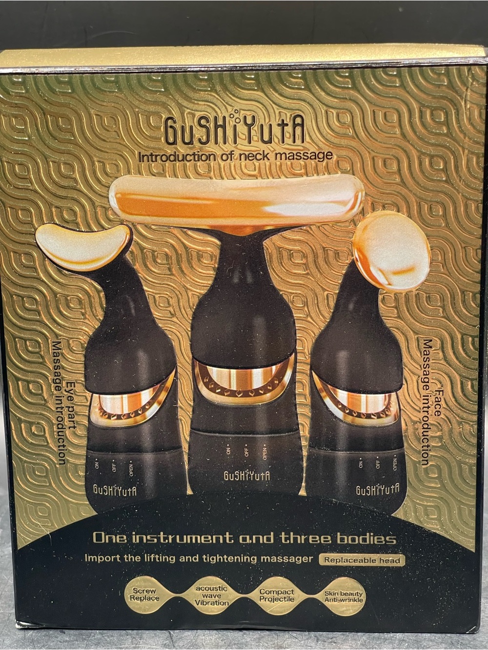 GuShiYuTa 3-in-1 Face and Neck Beauty Massager